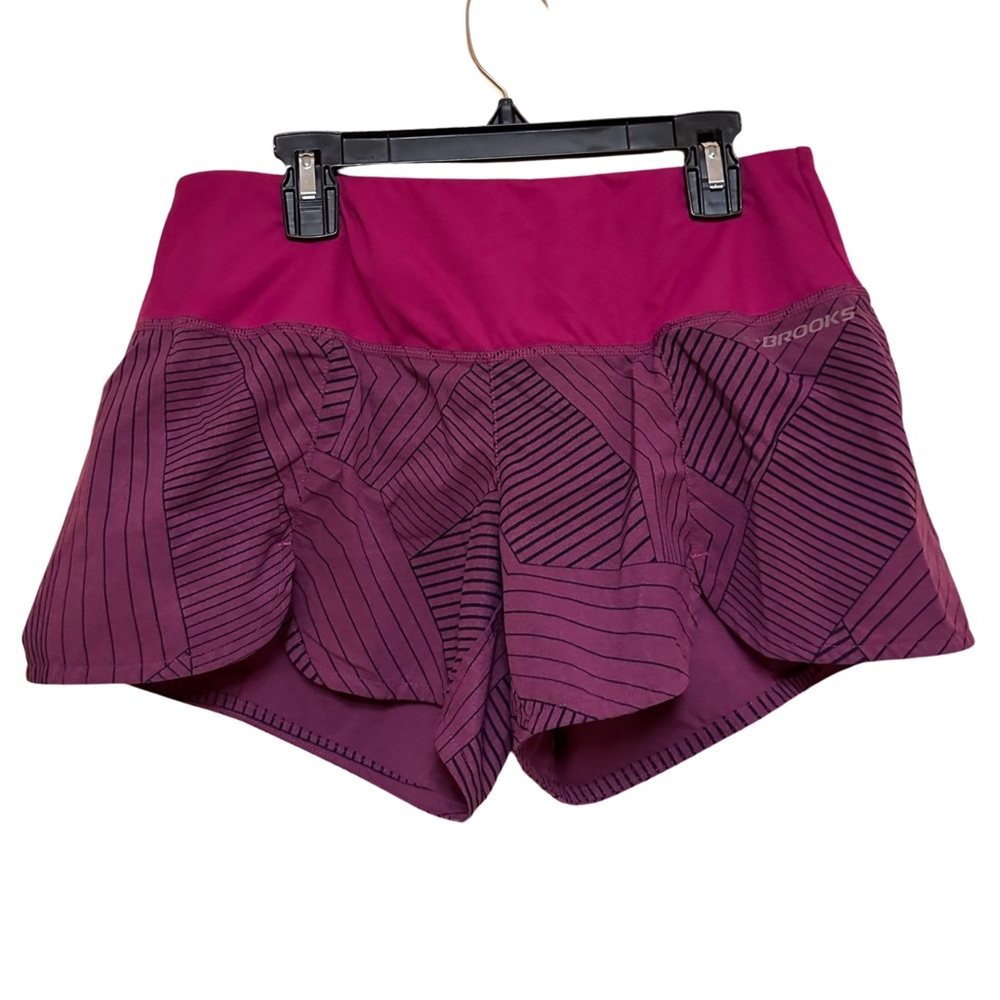 Brooks Drilayer Technology Maroon Running Shorts Women's S Athletic Shorts